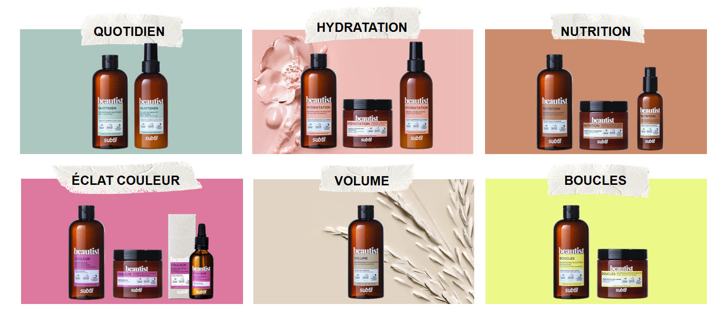 GAMMES DE PRODUITS BEAUTIST