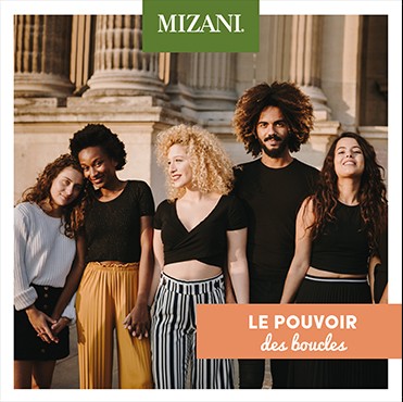 Produits MIZANI. Cheveux Bouclés ou Frisés